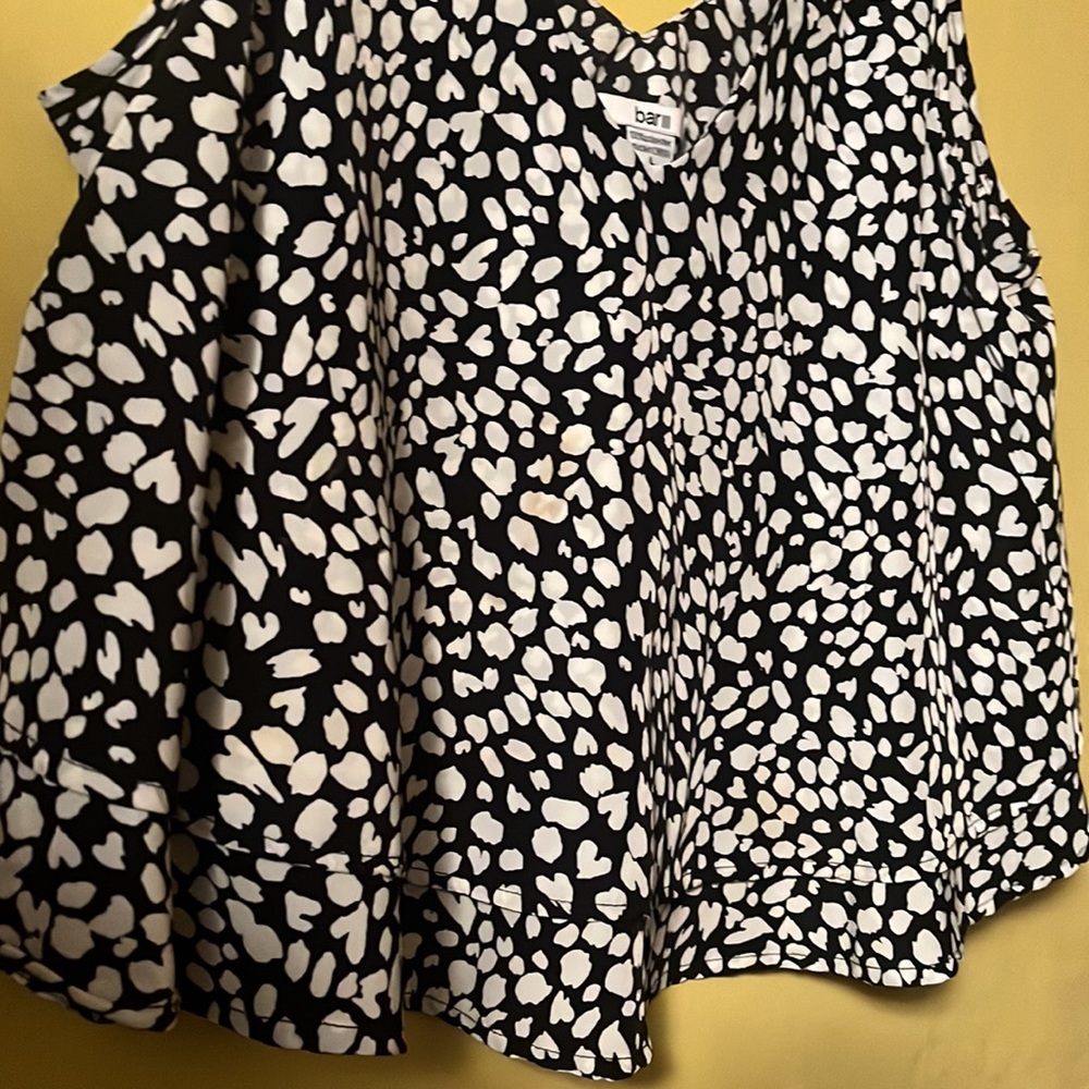 Bar Iii Size Large, Black And White Sauce, Double… - image 3